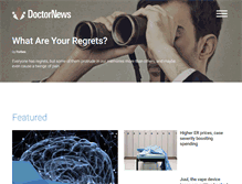 Tablet Screenshot of doctornews.com